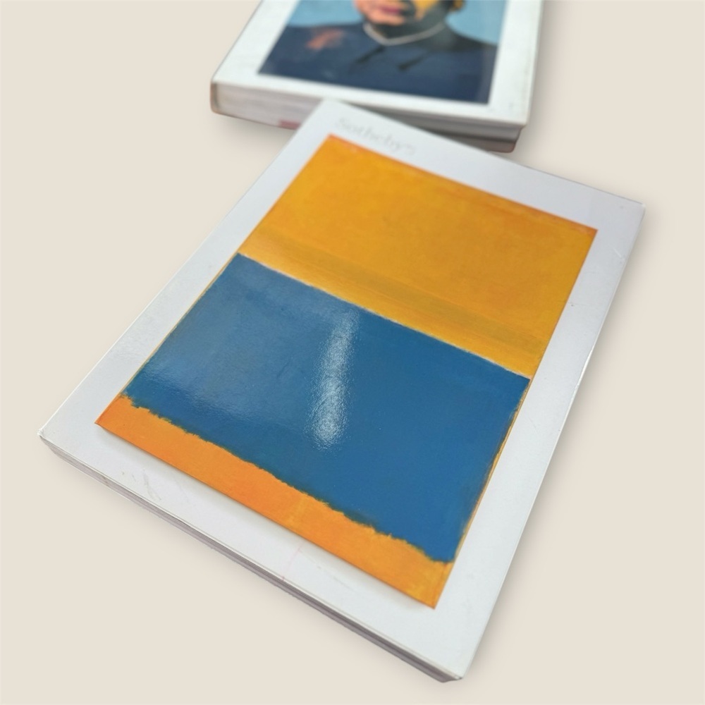 Blue and Yellow Coffee Table Book